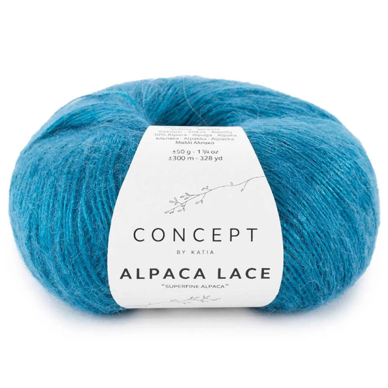 Katia Concept Alpaca Lace - Duck Blue (Color #68)