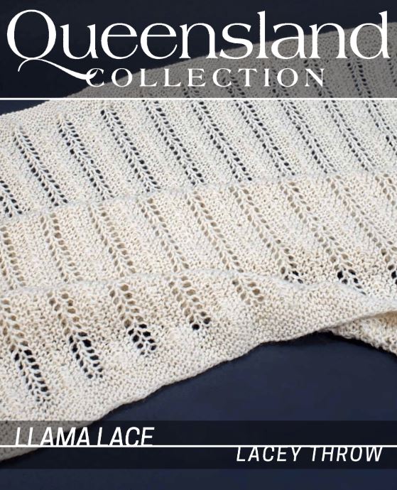 A Queensland Llama Lace Pattern - Lacey Throw - FREE with Purchase of 4 or More Skeins of Queensland Llama Lace (PDF File)