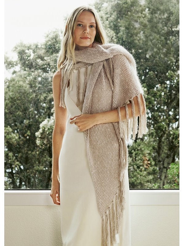 A FREE Lana Grossa Silkhair & Terra Pattern - Shawl - Design 2 (PDF)