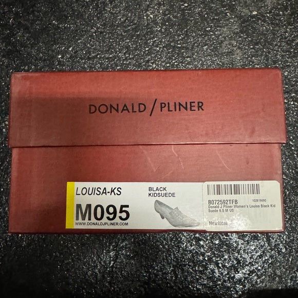 Donald J Pliner Women's Louisa Pump, Black Kid Suede New w/ Box Size 9.5