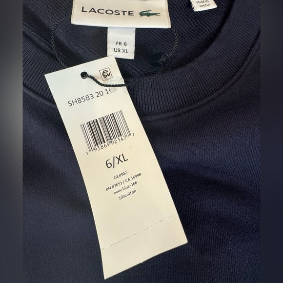 Lacoste Men's Embroidered Multicolour Signature Sweatshirt XL