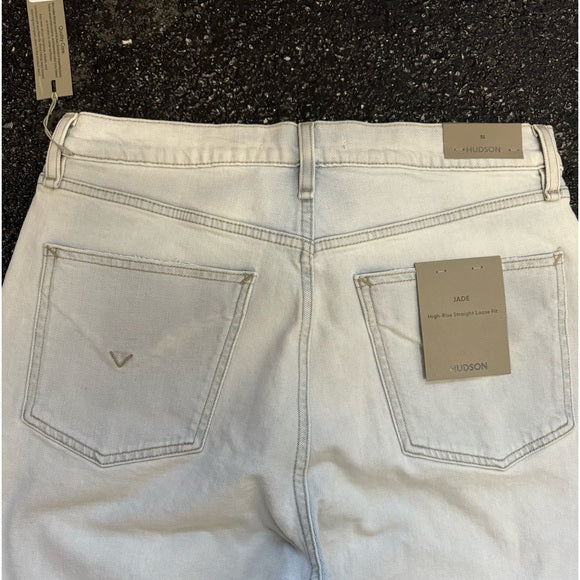 NWT, HUDSON Womens Jade High Rise Straight Loose Fit Jeans Size 31