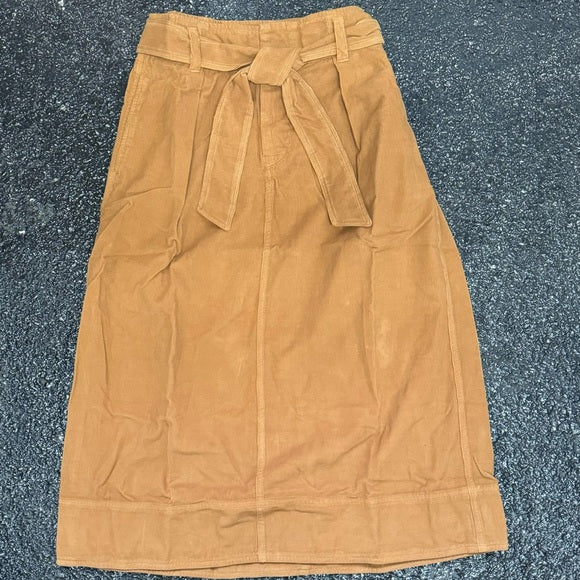 VELVET BY GRAHAM & SPENCER Women's Kennedy Cotton Corduroy Skirt, Clove Size: 2