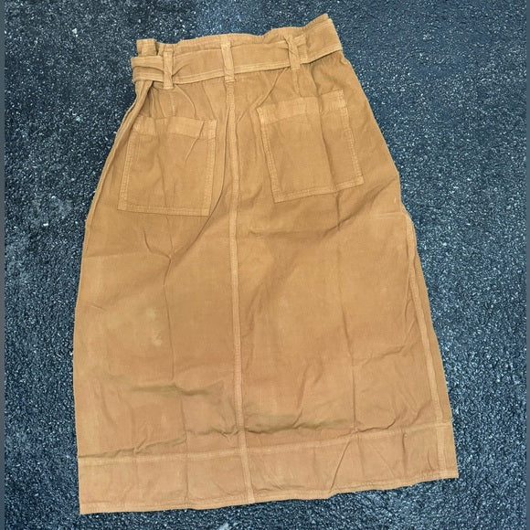 VELVET BY GRAHAM & SPENCER Women's Kennedy Cotton Corduroy Skirt, Clove Size: 2