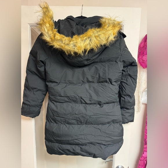 WenVen Women's Winter Puffer Coat with Faux Fur Removable Hood Size: Small