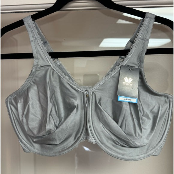 Wacoal Simple Shaping Unlined Full Coverage Minimizer Bra 40DDD, Grey