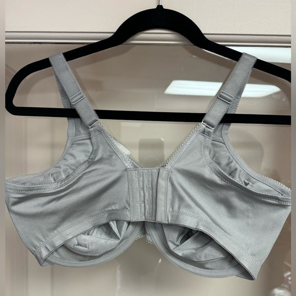 Wacoal Simple Shaping Unlined Full Coverage Minimizer Bra 40DDD, Grey