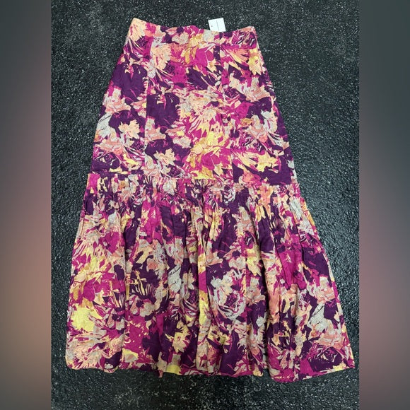 New w/ Tags Club Monaco Women's Tiered Flounce Midi Skirt Size 6
