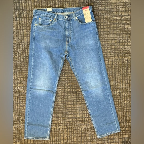 New w/ Tags Levi's Men's 505 Regular Fit Jean Dark Stonewash 36W x 34L