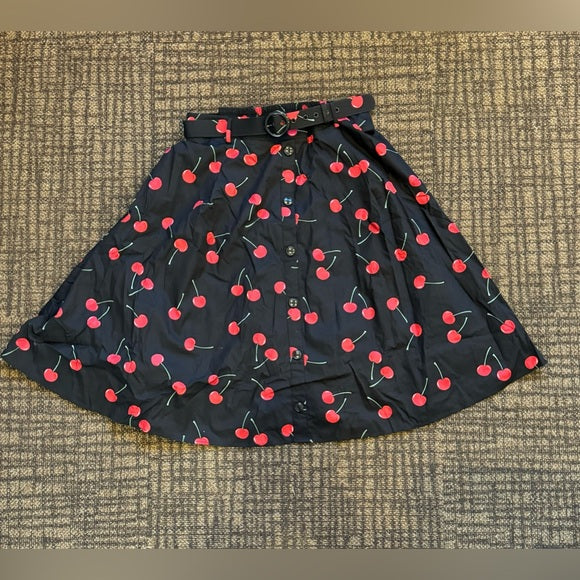 New w/ Tags City Chic Cherry Print Siena Skirt Size XXL