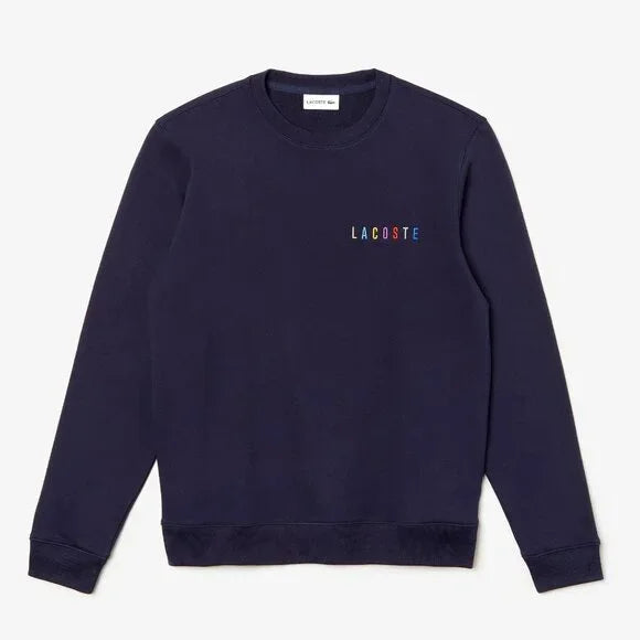 Lacoste Men's Embroidered Multicolour Signature Sweatshirt XL
