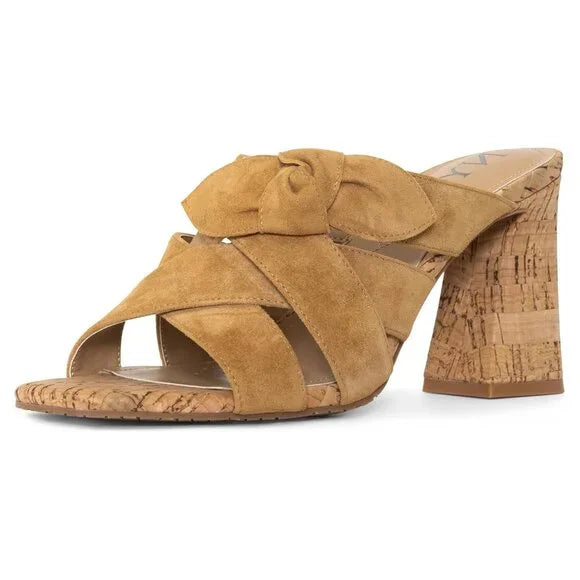NYDJ Women's Loreri Suede Flared Block Heel - Size 8.5