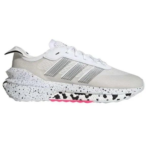 Adidas Unisex Avryn Sneaker, White/White/Lucid Pink, 12.5 US Men