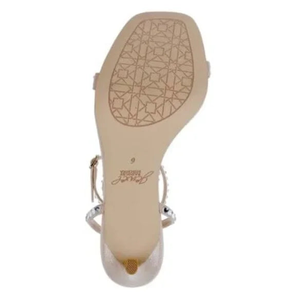 Jewel Badgley Mischka Hosana Stiletto w/ Gemstone Strap Size 10