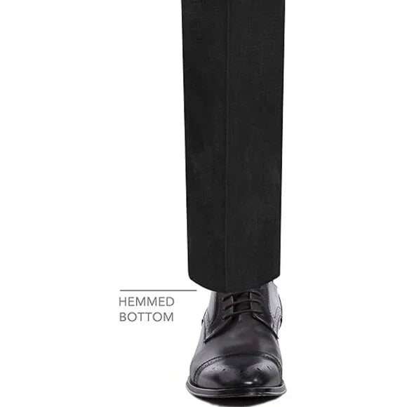 Calvin Klein Men's Slim Fit Suit Pants, Jerome, Black 40x30