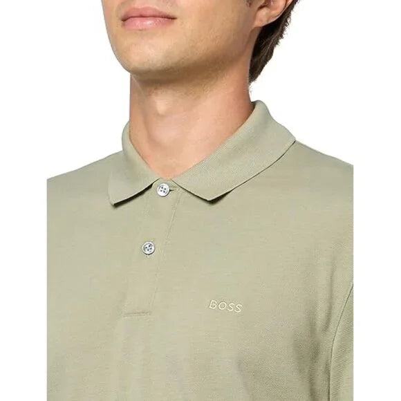 BOSS Men's Regular Fit Polo Shirt Celery Size XL