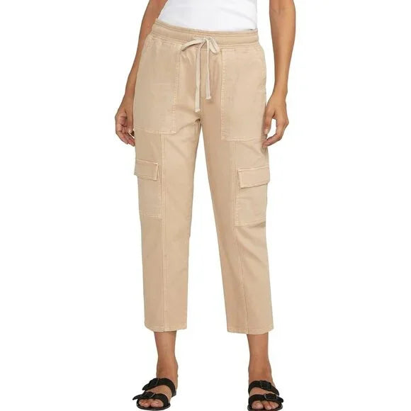 Jag Jeans Women's Textured Cargo Cropped Pants Size 2