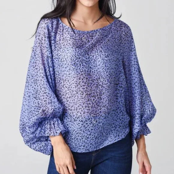 New w/ Tags JOIE Nylah Long Sleeve Top Size L