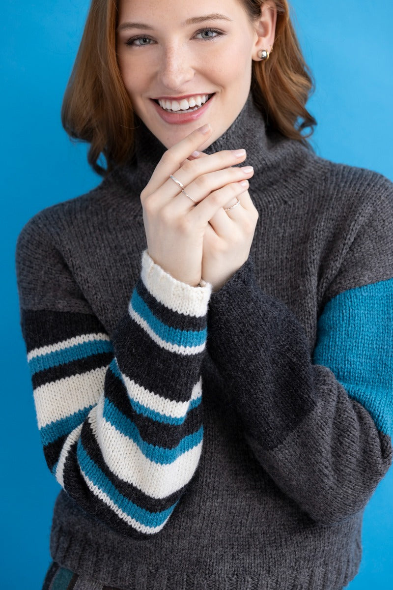 A Juniper Moon Bluefaced Leicester Pattern - Marithe Pullover (PDF)