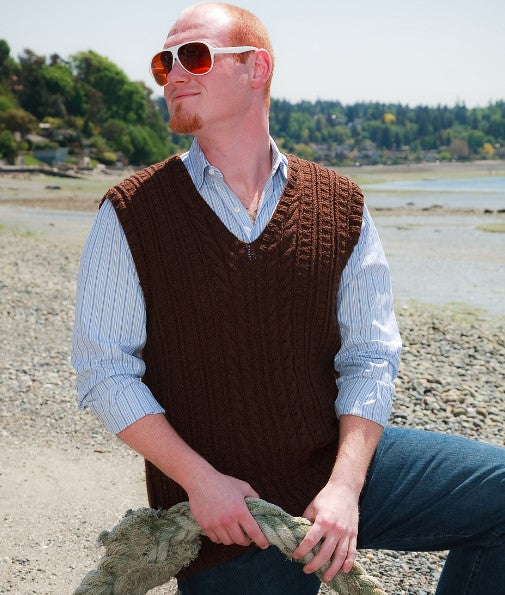 A FREE Hikoo Simplicity Pattern - Men's Sweater Vest