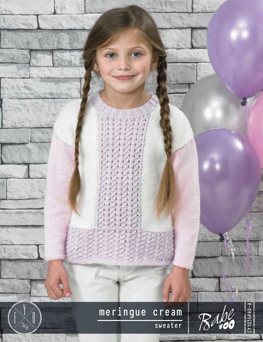 A FREE EYB Pattern - Meringue Cream Sweater (PDF)