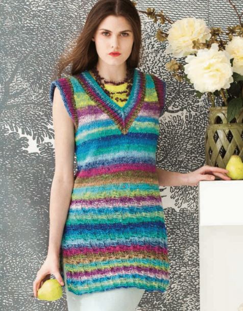 A Noro Taiyo Pattern - Mock Cable Tunic #11 (PDF)