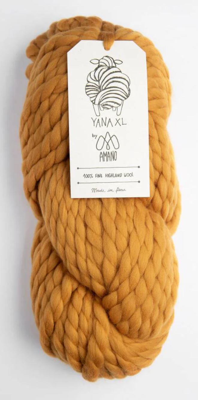 Amano Yana XL - Mustard Seed (Color #1419) Lot 7I2428 - FULL BAG SALE (5 SKEINS)