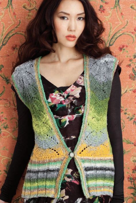A Noro Taiyo Pattern - Parasol Lace Vest (PDF)