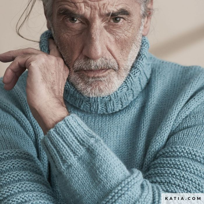 A Katia Essential Alpaca Pattern - Men's Sweater (PDF)