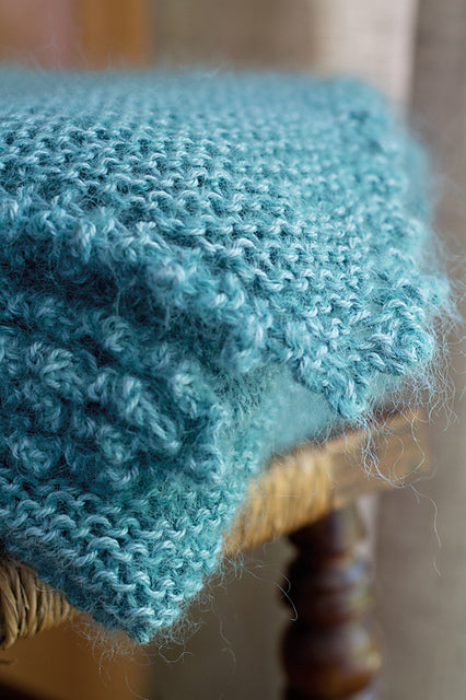 A Churchmouse Yarns and Teas Pattern - Picot-Edge Mohair Throw & Afghan (PDF)