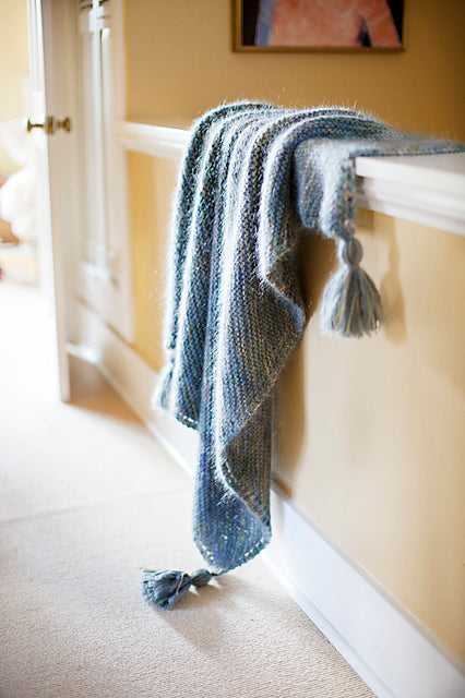 A Churchmouse Yarns and Teas Pattern - Picot-Edge Mohair Throw & Afghan (PDF)