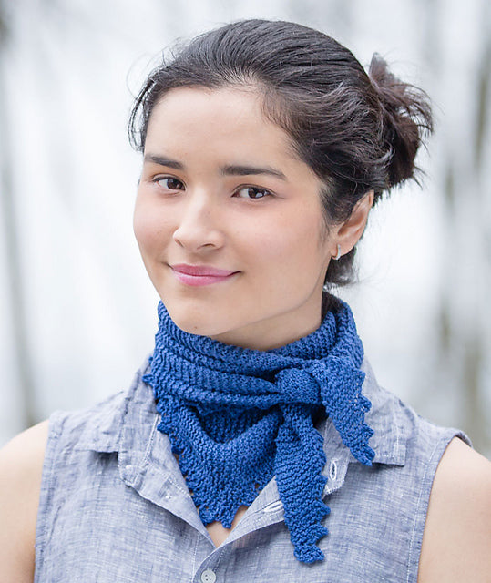 A Churchmouse Yarns and Teas Pattern - Pinking Shears Scarf (PDF)