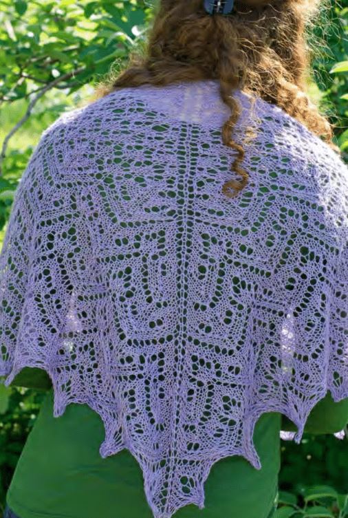 A Lacy Shawl Pattern - Pinova Shawl - FREE with Purchases of Exquisite Lace (PDF)