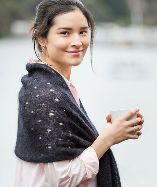 A Churchmouse Yarns and Teas Pattern - Polka Dot Scarf (PDF)
