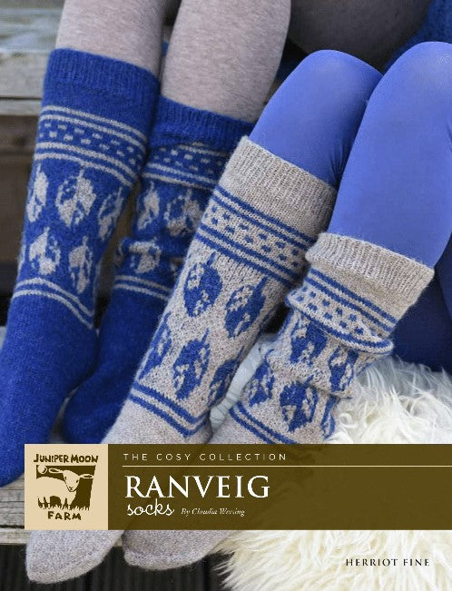 A Juniper Moon Farm Herriot Fine Pattern - Ranveig Socks (PDF)