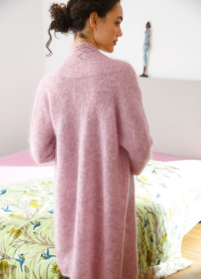 A GGH & Rebecca MOHAIR MELANGE Pattern - Long Cardigan Arwen (PDF)