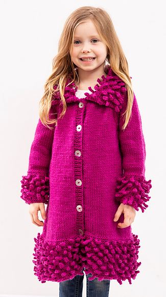 Rebecca Coat - FREE With Purchases of 6 Skeins of Chunky Merino Superwash (PDF File)