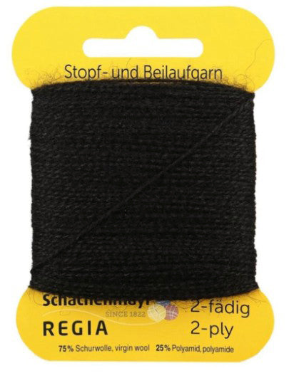 Regia 2-Ply Darning/Reinforcement Thread - Onyx (Color #2066)