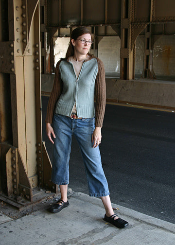 Chic Knits - Ribby Cardi (Print Copy, Not PDF)