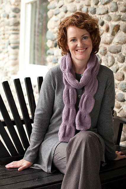 A Churchmouse Yarns and Teas Pattern - Ruched Scarf & Wrap (PDF)
