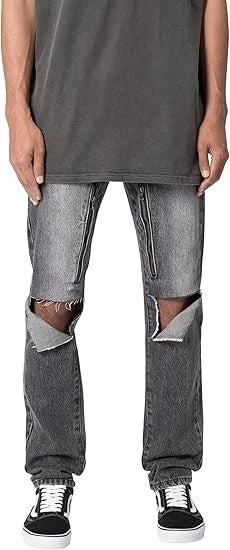 New w/ Tags mnml Men's Mnml D530 Zipper Straight Denim Washed Black Size 30