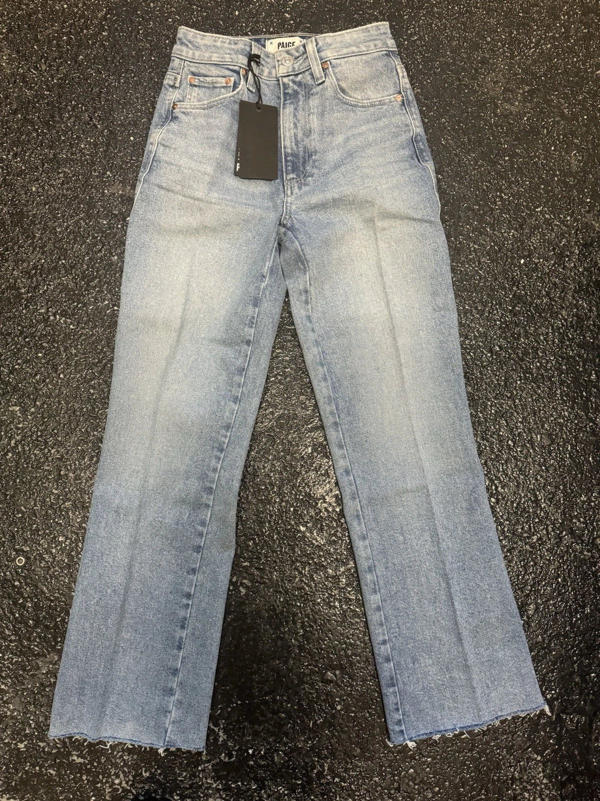 New w/ Tags PAIGE Women's Courtney Raw Hem Jean Khristen Distressed Size 23