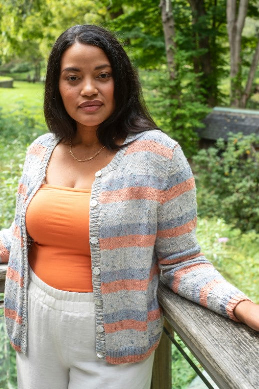 A Berroco Zinnia Pattern - Saphiret Classic Cardigan (PDF)