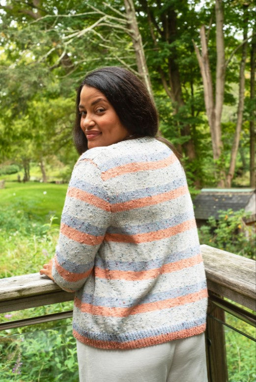 A Berroco Zinnia Pattern - Saphiret Classic Cardigan (PDF)