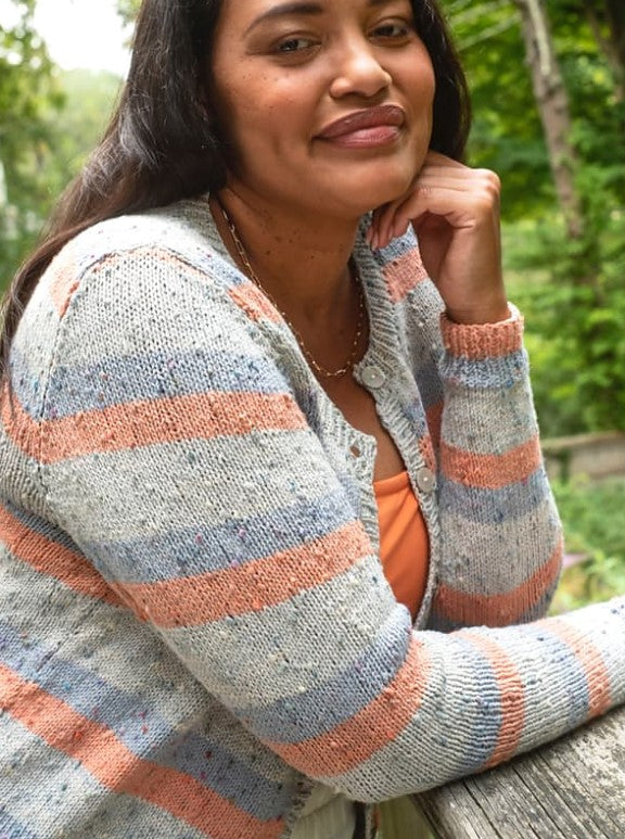 A Berroco Zinnia Pattern - Saphiret Classic Cardigan (PDF)