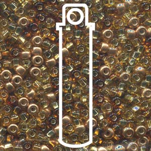 6/0 Czech Seed Beads  - Royal Topaz Mix (Mix #32) 20 Gram Tube