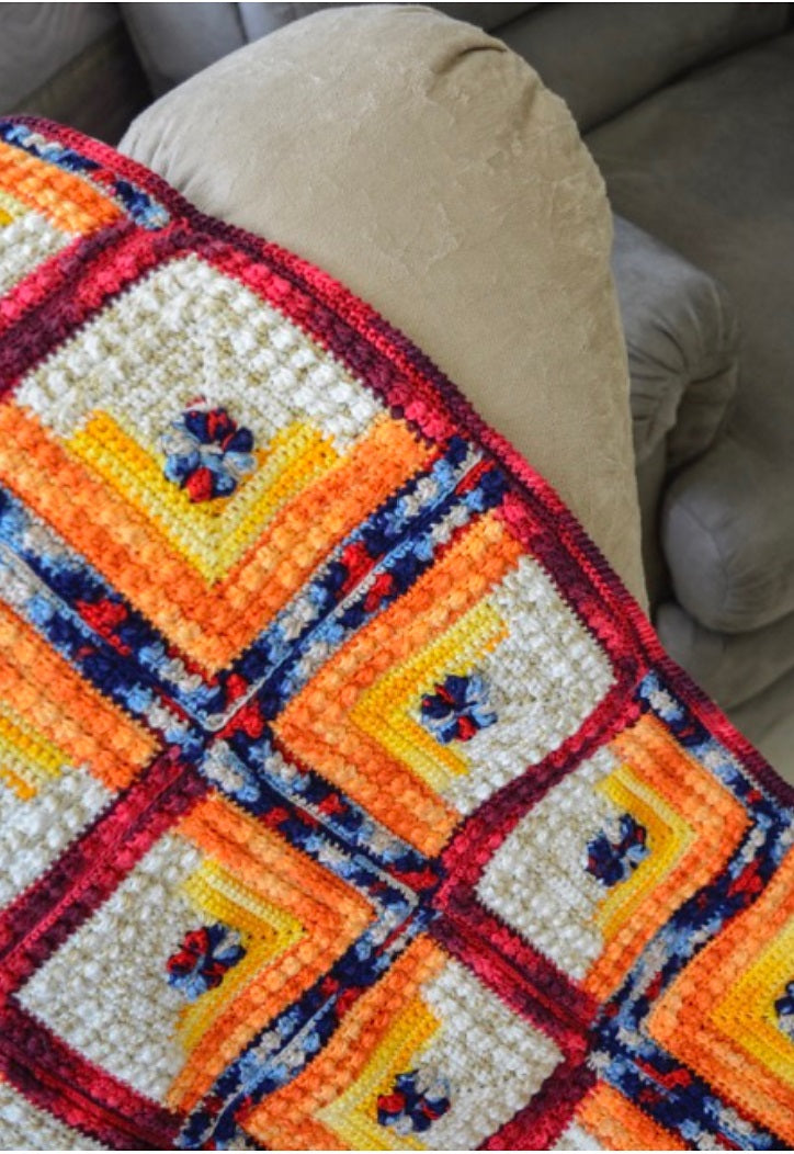 A FREE Circulo Duna Crochet Pattern - Sherazade Throw (PDF)
