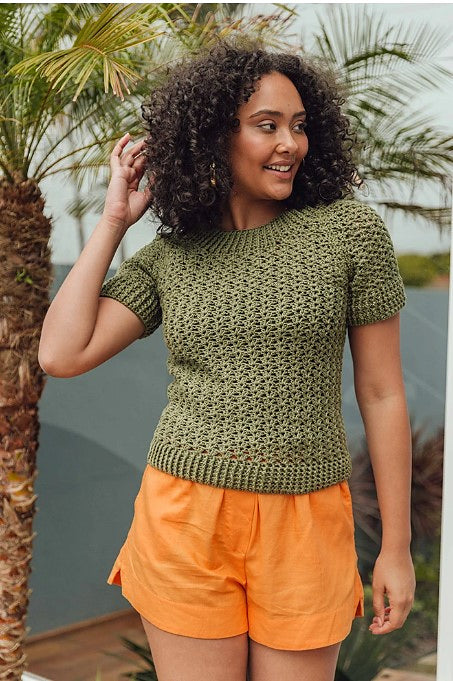 A FREE Circulo Duna Crochet Pattern - Raglan top (PDF)