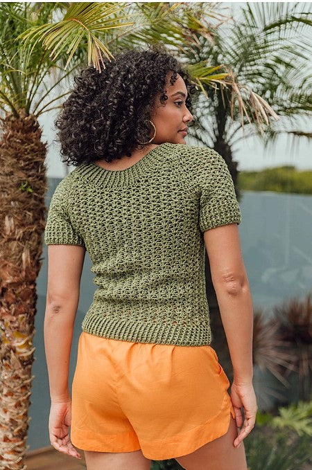 A FREE Circulo Duna Crochet Pattern - Raglan top (PDF)