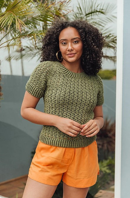 A FREE Circulo Duna Crochet Pattern - Raglan top (PDF)